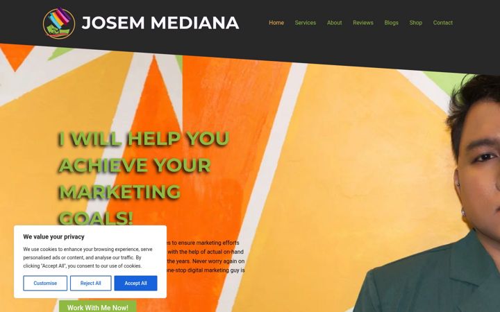 Screenshot of josemmediana.com