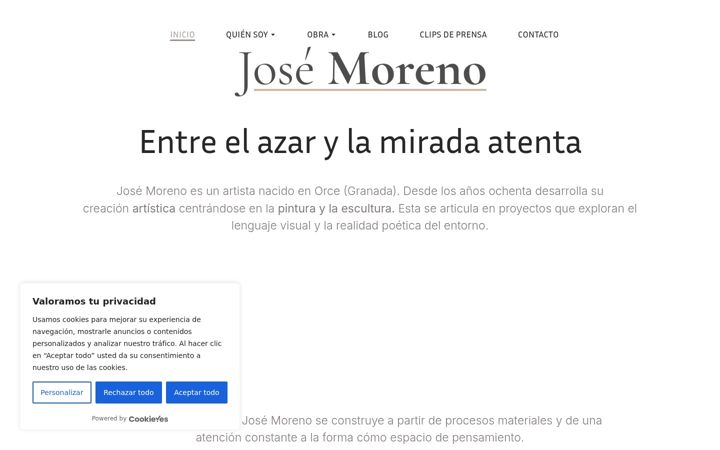Screenshot of josemorenoart.com