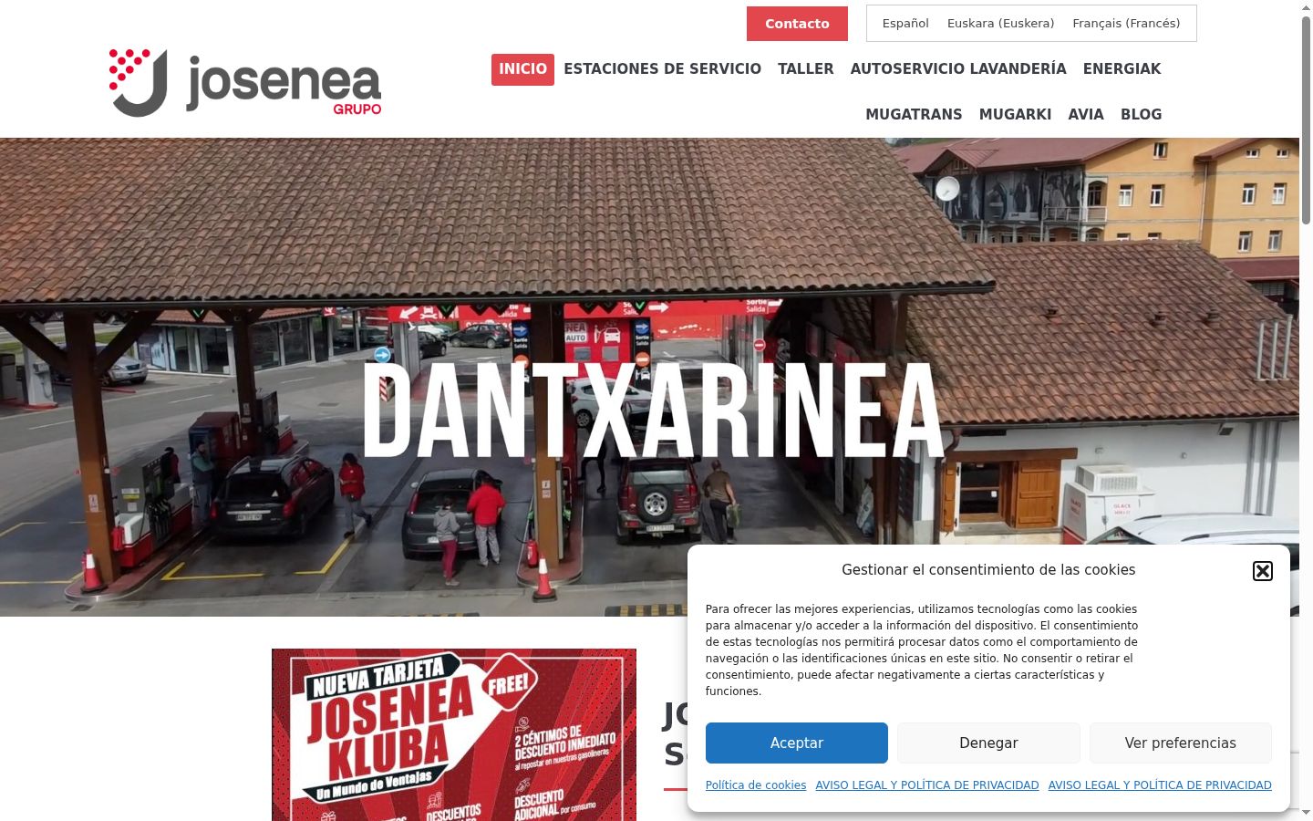 Sutikimo reklamjuostės, rodytos prieš bet kokią sąveiką, ekrano kopija