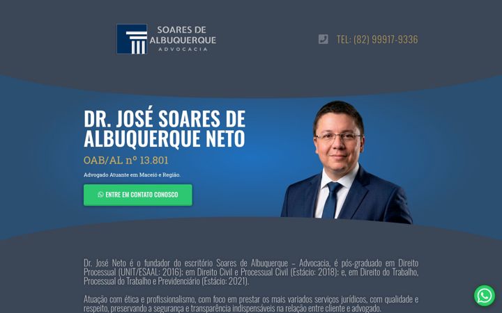 Screenshot of joseneto.adv.br