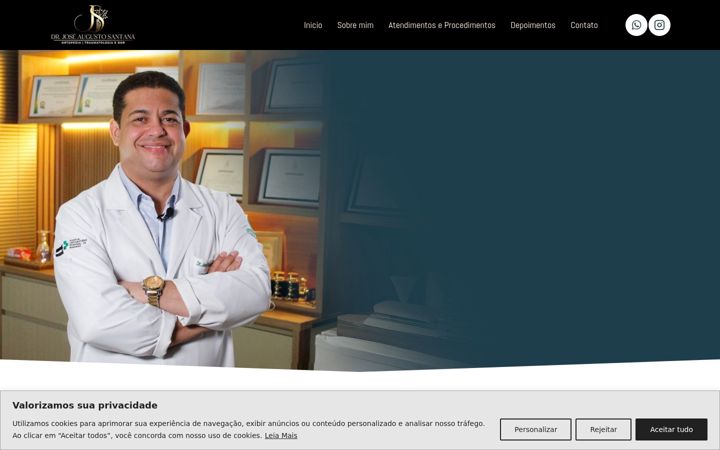 Screenshot of joseortopedista.com.br