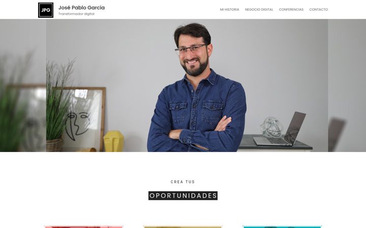 Screenshot of josepablogarciabaez.com