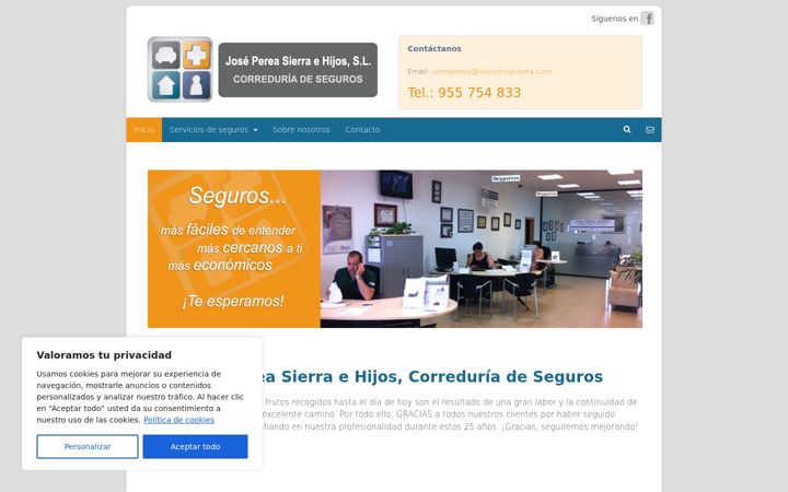 Screenshot of josepereasierra.com