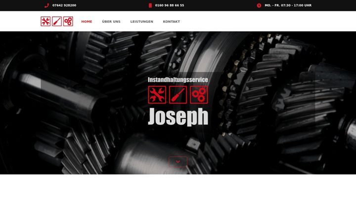 Screenshot of joseph-instandhaltung.de