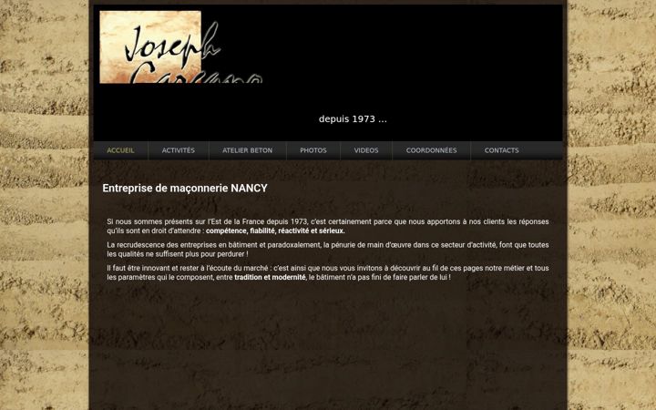 Screenshot of josephgargano.com