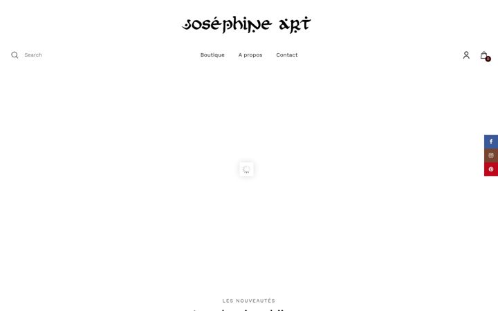Screenshot of josephine-art.fr