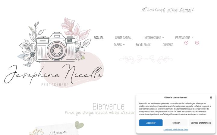 Screenshot of josephinenicollephotographe.fr