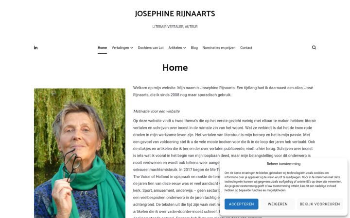 Screenshot of josephinerijnaarts.nl