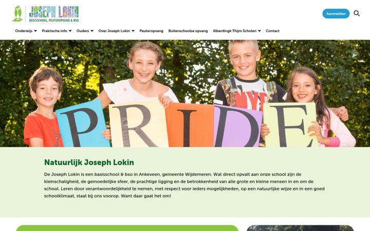 Screenshot of josephlokinschool.nl