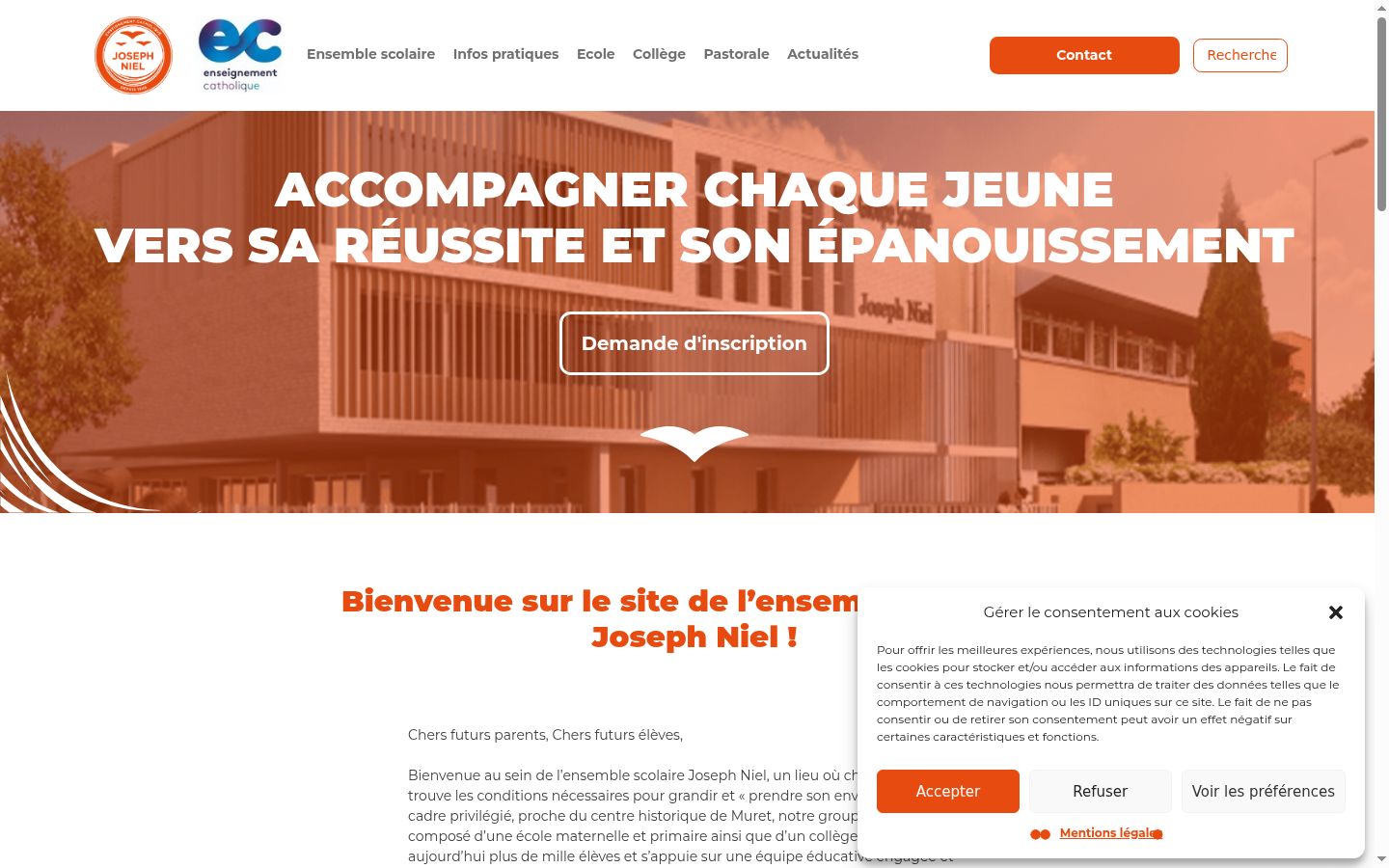 Screenshot tal-banner tal-kunsens muri qabel kwalunkwe interazzjoni