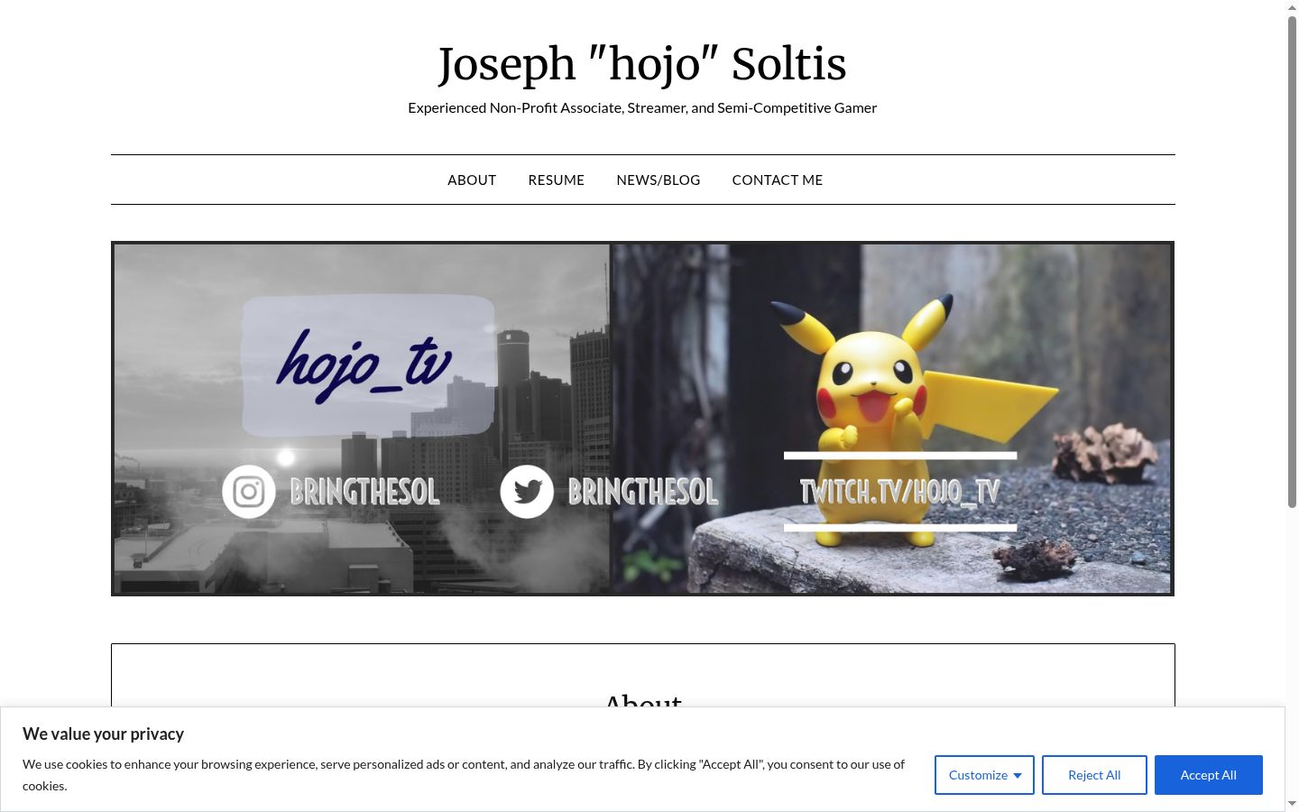 Screenshot des Einwilligungsbanners vor jeglicher Interaktion