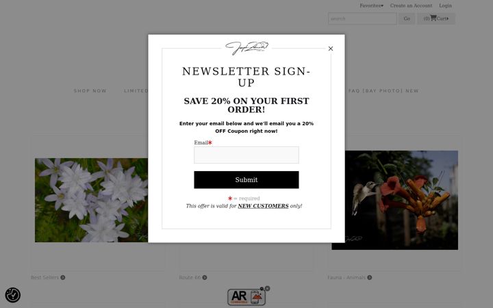 Screenshot of josephsphoto.com