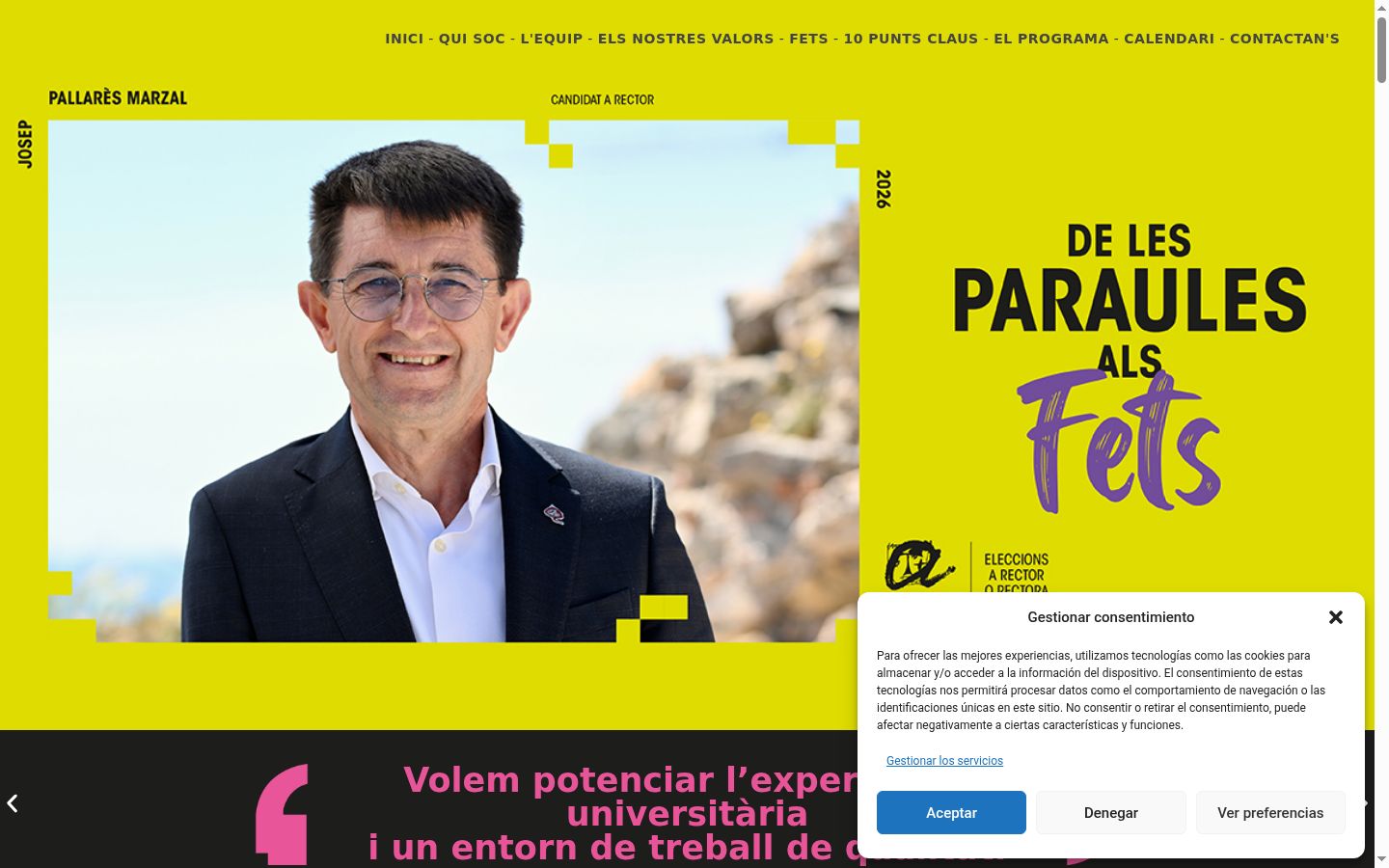 Captură de ecran a bannerului de consimțământ afișat înainte de orice interacțiune