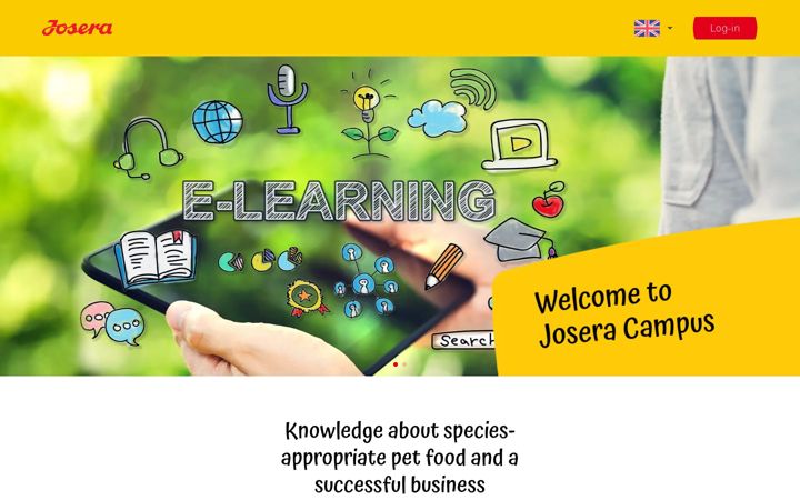 Screenshot of josera-campus.com