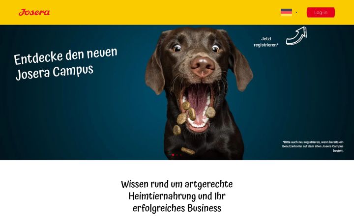 Screenshot of josera-campus.de