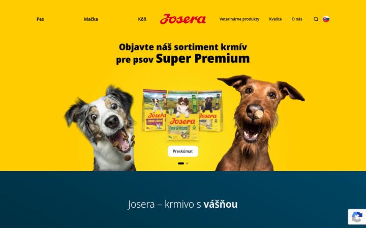 Screenshot of josera.sk