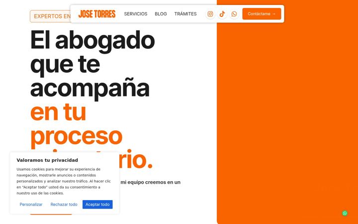 Screenshot of josetorresabogado.es