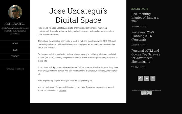 Screenshot of joseuzcategui.com