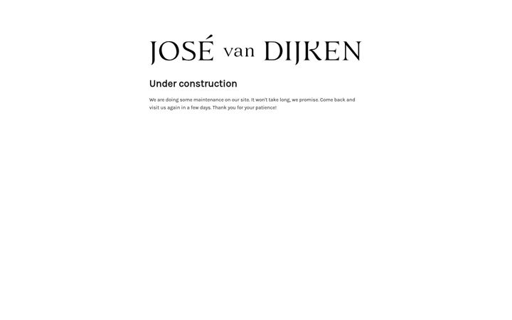 Screenshot of josevandijken.nl