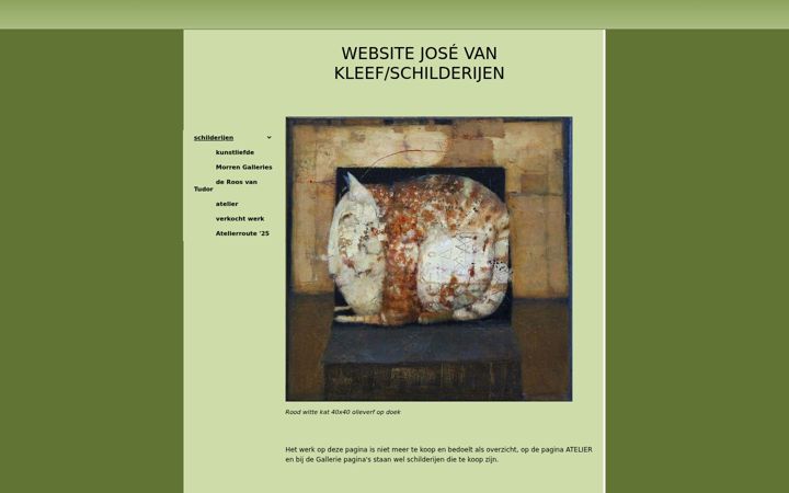 Screenshot of josevankleef.com