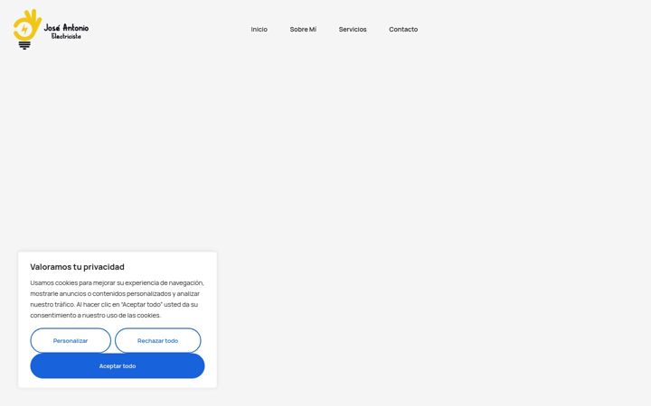 Screenshot of josevidalelectricistalampista.es