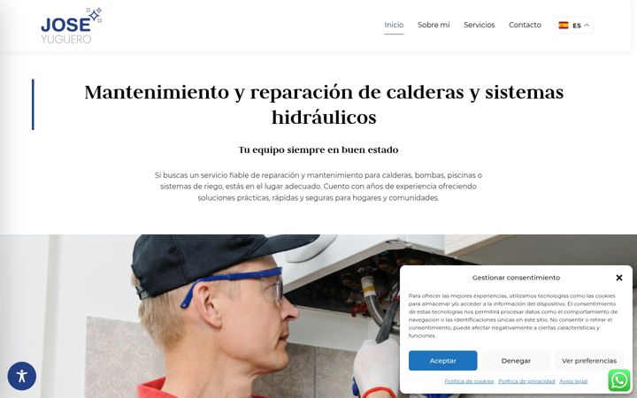 Screenshot of joseyugueromantenimiento.es
