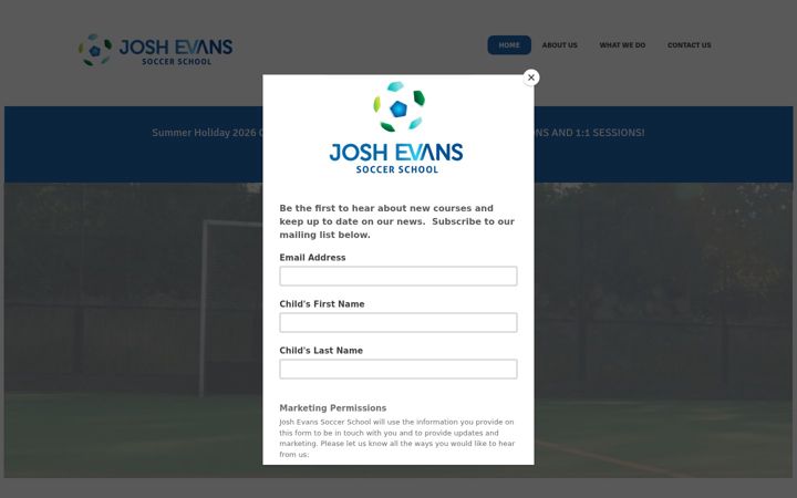 Screenshot of joshevans.co.uk