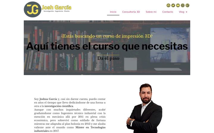 Screenshot of joshgarcia.es