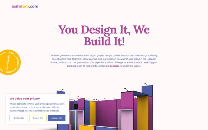 Screenshot of joshitom.com