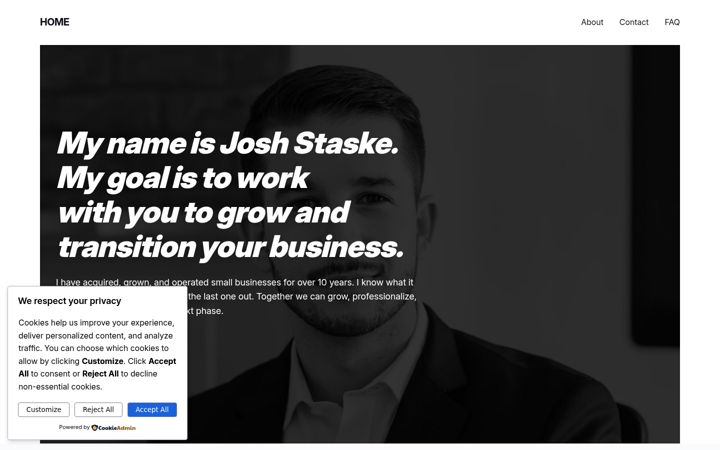 Screenshot of joshstaske.com