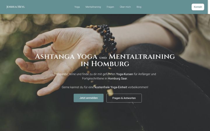 Screenshot of joshua-heyl.de
