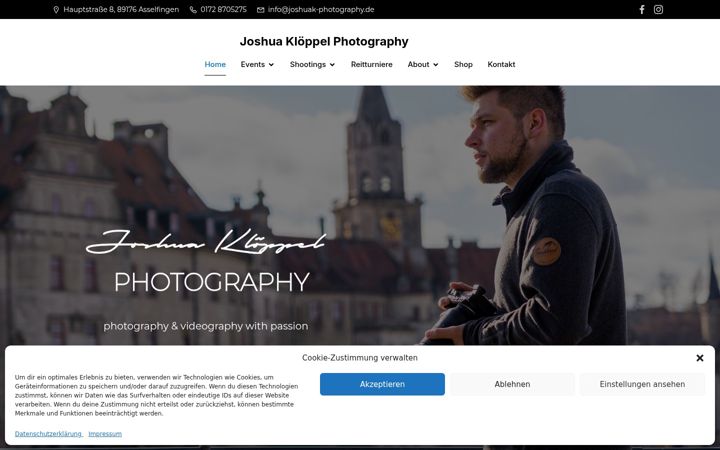 Screenshot of joshuak-photography.de