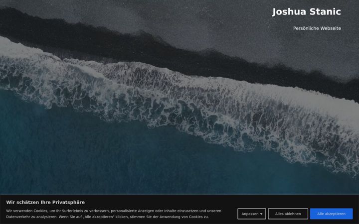 Screenshot of joshuastanic.de