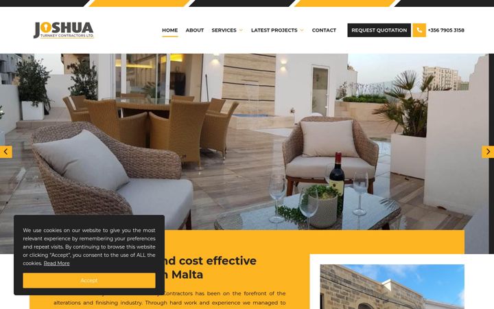 Screenshot of joshuaturnkey.com