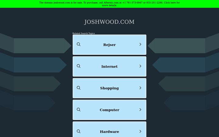 Screenshot of joshwood.com