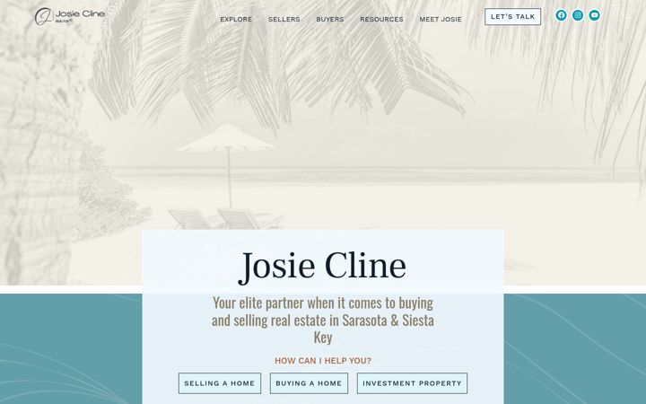 Screenshot of josieknowssarasota.com