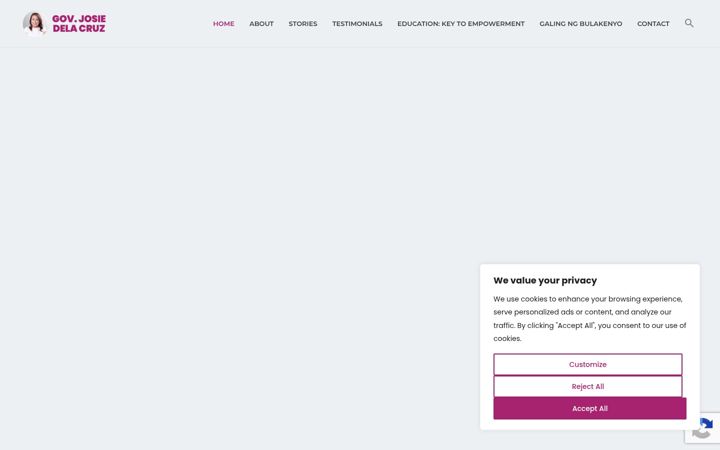 Screenshot of josiemdelacruz.com