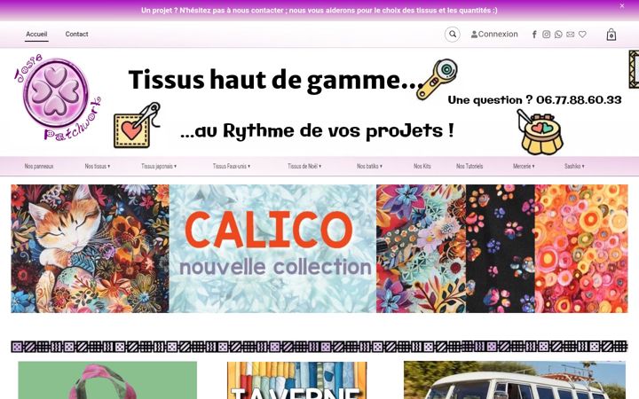 Screenshot of josiepatchwork.fr