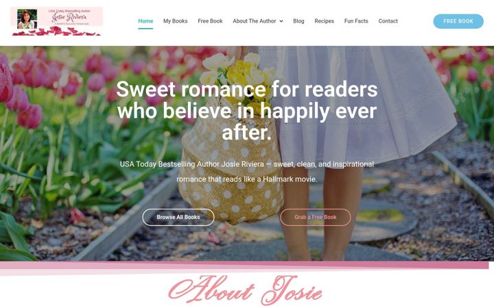 Screenshot of josieriviera.com