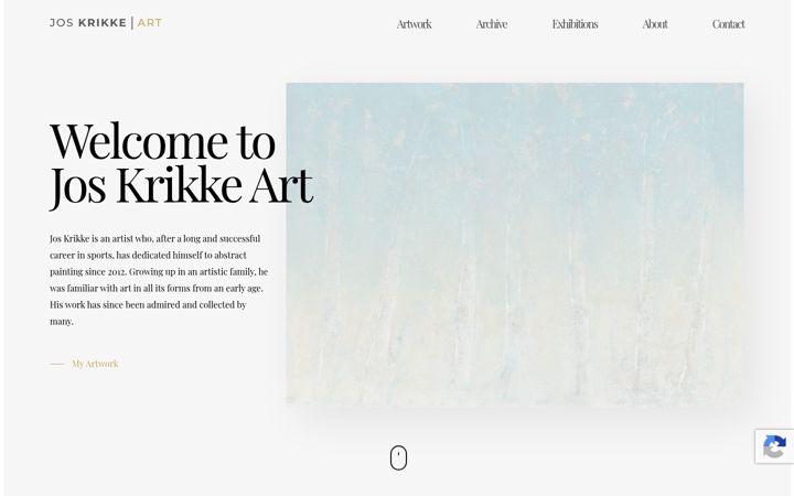 Screenshot of joskrikkeart.com