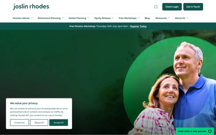 Ekrānuzņēmums no joslinrhodes.co.uk
