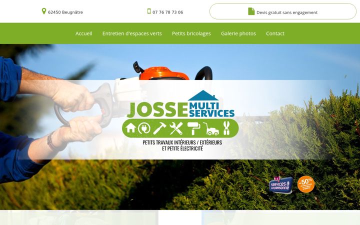 Screenshot of jossemultiservices.fr