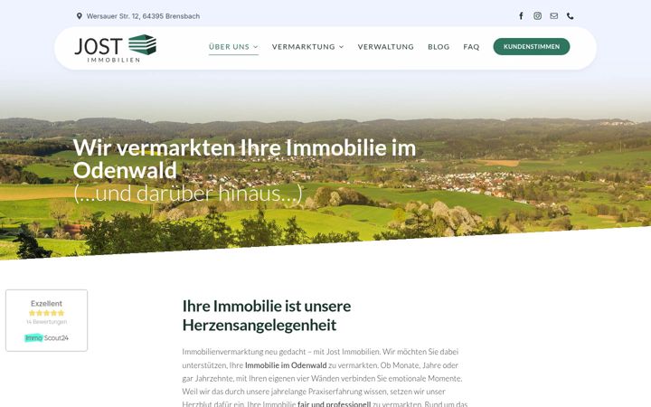 Screenshot of jost-immo.de