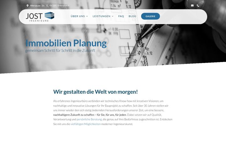Screenshot of jost-ing.de