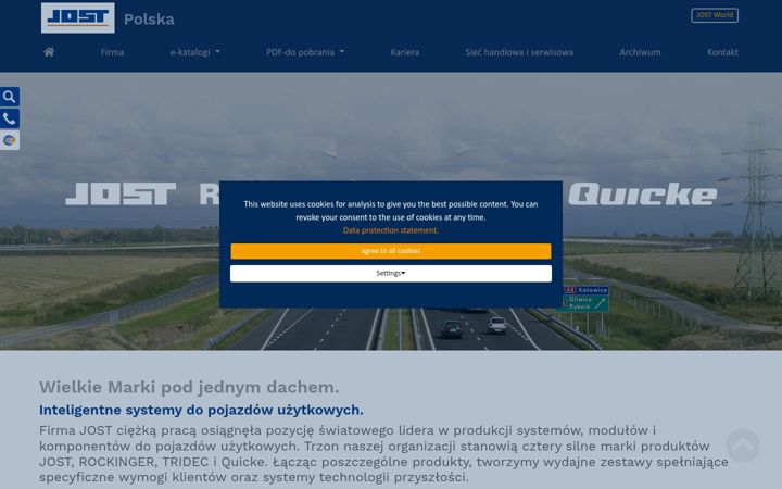Screenshot of jost-polska.pl