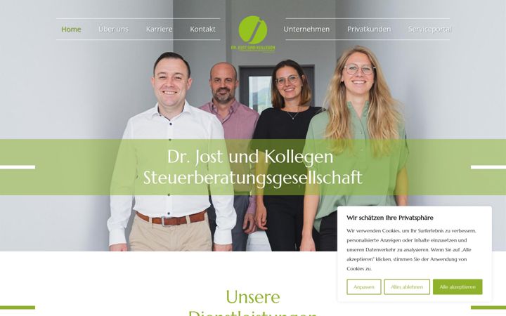 Screenshot of jost-steuerberater.de