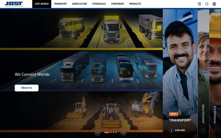 Screenshot of jost-world.com