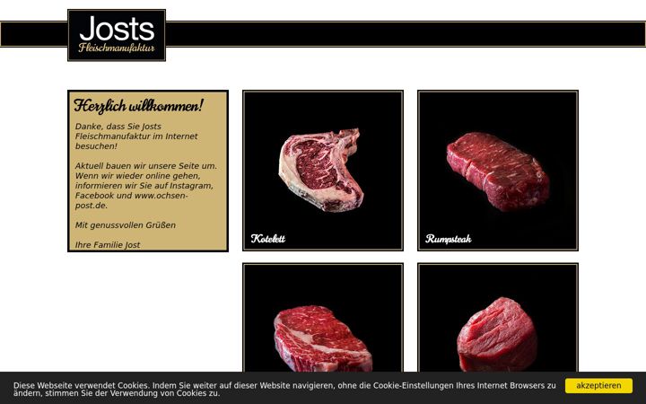 Screenshot of josts-fleischmanufaktur.de