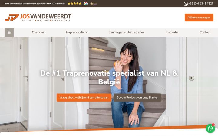 Screenshot of josvandeweerdt.nl