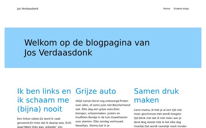 Screenshot of josverdaasdonk.nl